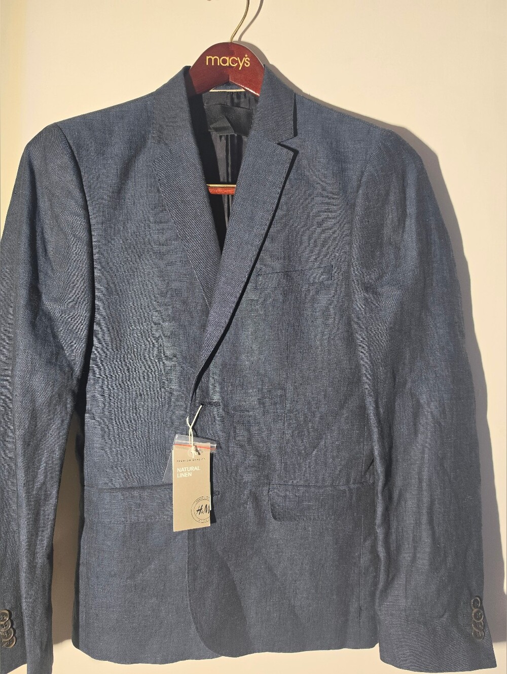 H&M Men’s Navy Lightweight Shirt Jacket